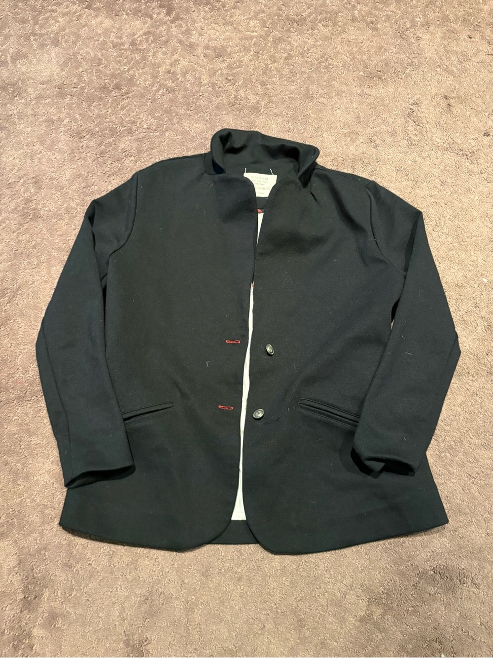 Girls Black Casual Blazer Jacket